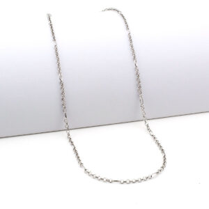 Collana a catena in oro bianco